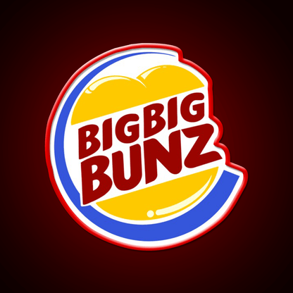 Big Big Bunz Fast Food Led Neon Sign For Burger Place Rgb Color - Shineneon