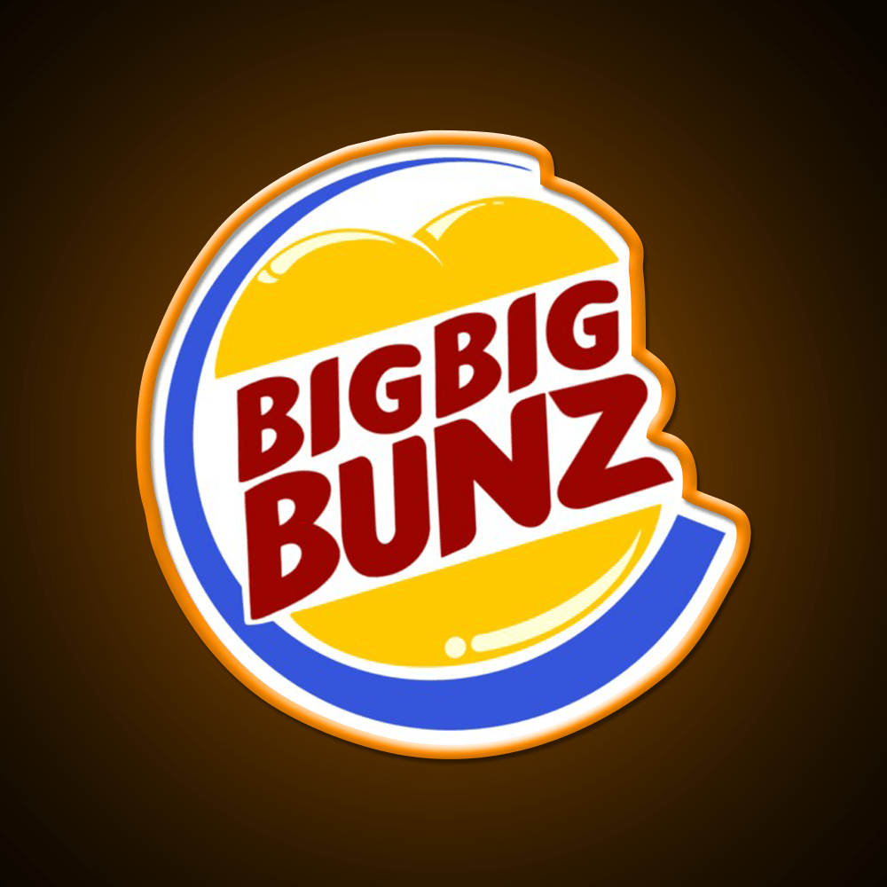 Big Big Bunz Fast Food Led Neon Sign For Burger Place Rgb Color - Shineneon