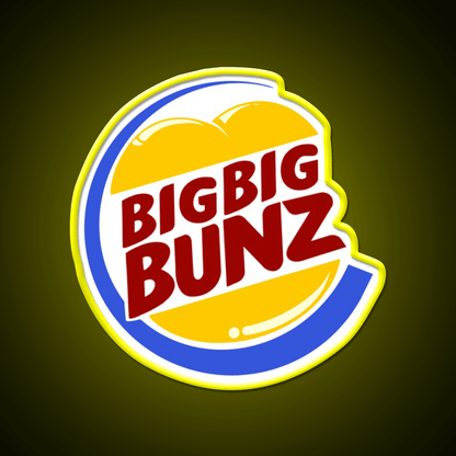 Big Big Bunz Fast Food Led Neon Sign For Burger Place Rgb Color - Shineneon