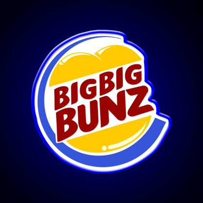 Big Big Bunz Fast Food Led Neon Sign For Burger Place Rgb Color - Shineneon