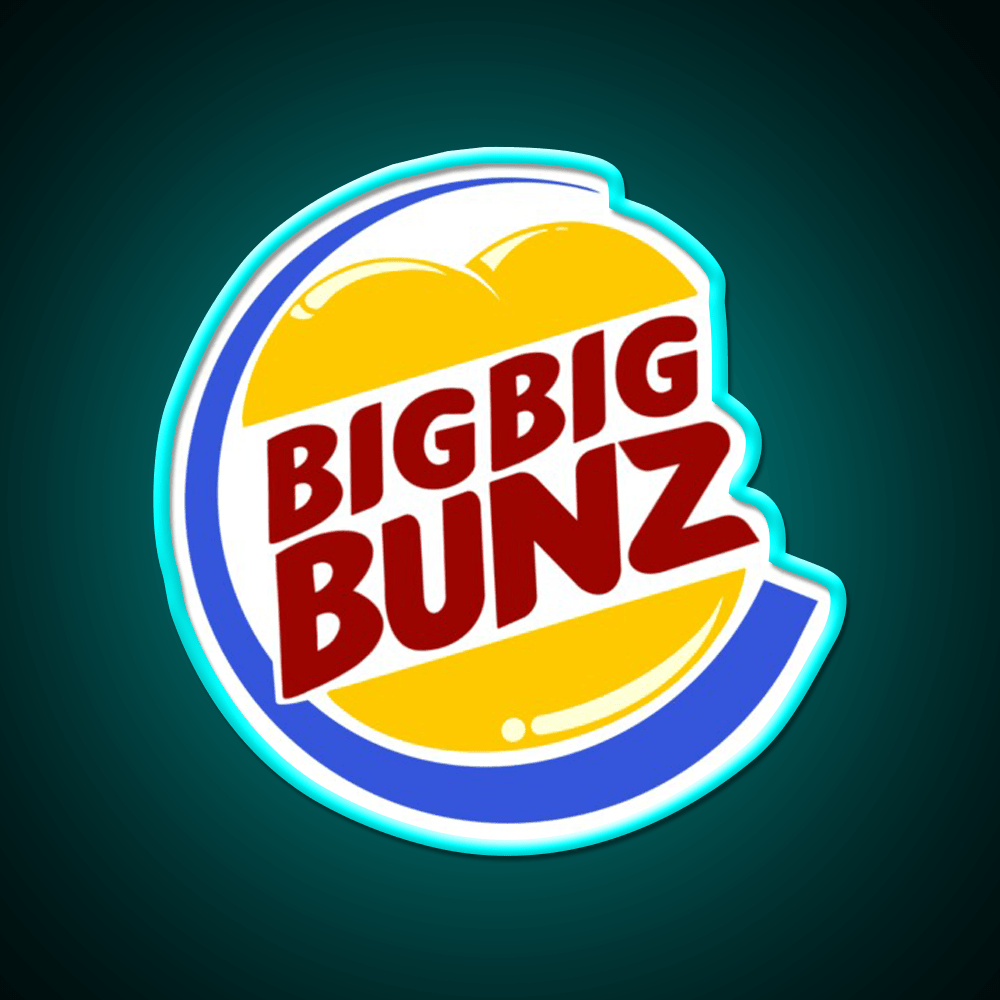 Big Big Bunz Fast Food Led Neon Sign For Burger Place Rgb Color - Shineneon