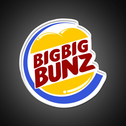 Big Big Bunz Fast Food Led Neon Sign For Burger Place Rgb Color - Shineneon