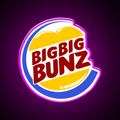 Big Big Bunz Fast Food Led Neon Sign For Burger Place Rgb Color - Shineneon