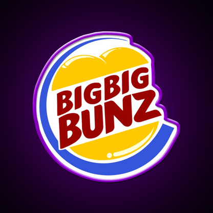 Big Big Bunz Fast Food Led Neon Sign For Burger Place Rgb Color - Shineneon
