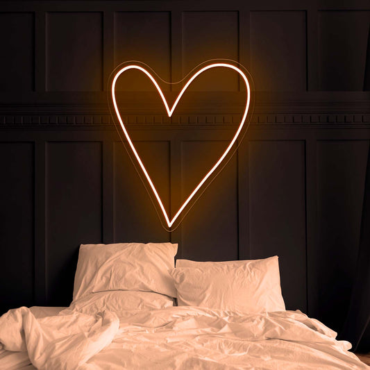 Big Big Heart Lovely Led Neon Sign