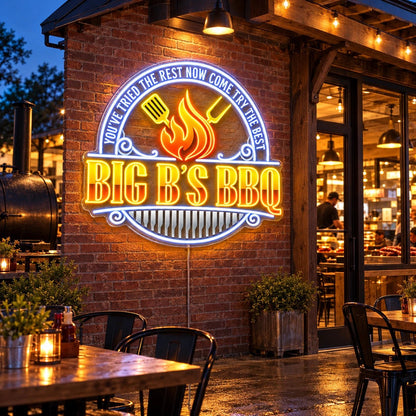 Big B'S Bbq Custom LED Neon Sign Waterproof - Shineneon