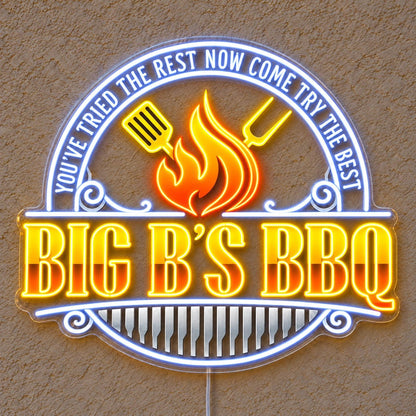Big B'S Bbq Custom LED Neon Sign Waterproof - Shineneon