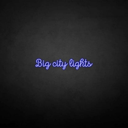 Big City Lights Neon Sign | Shineneon