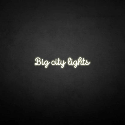 Big City Lights Neon Sign | Shineneon
