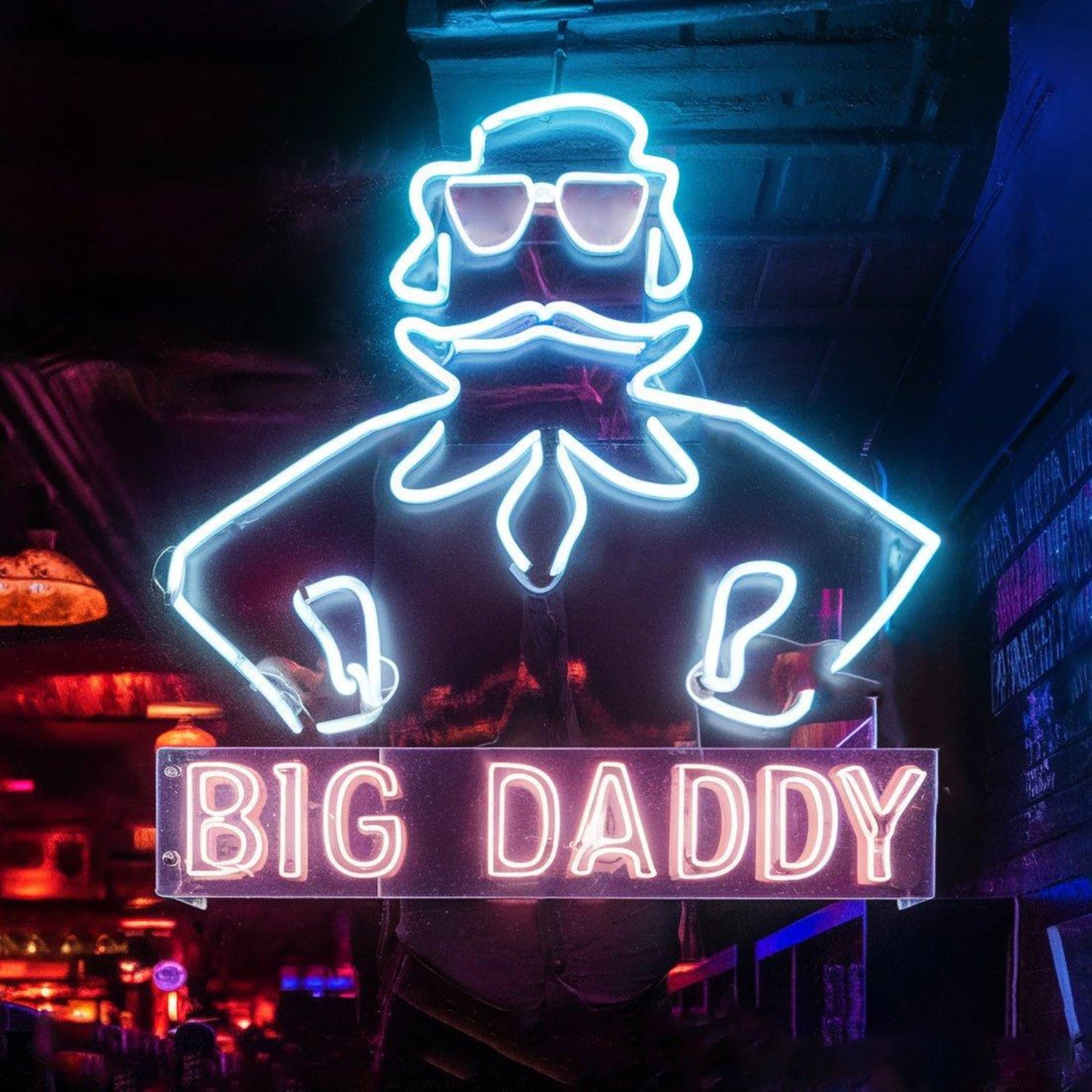 Big Daddy Retro Character Led Neon Sign For Bar Club Decor | Shineneon