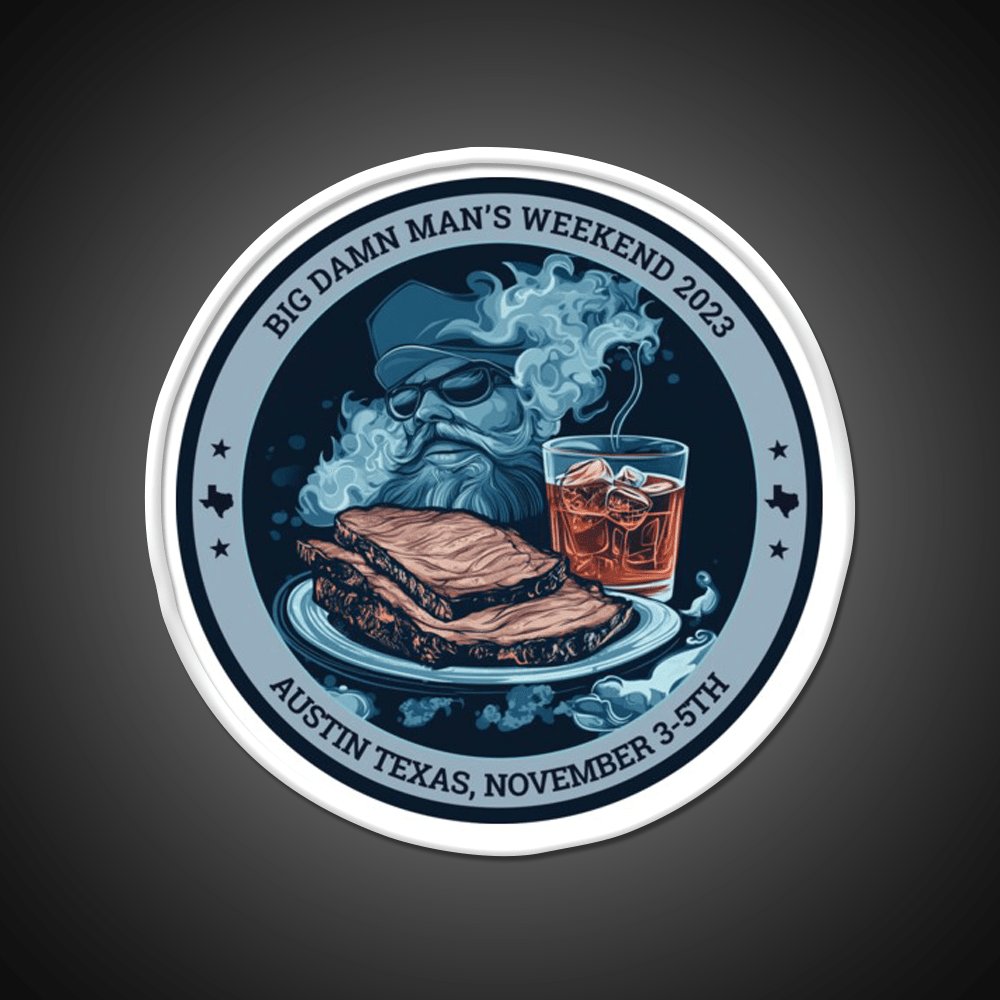 Big Damn Mans Weekend Whiskey Drink Bar Led Neon Sign Rgb Color - Shineneon