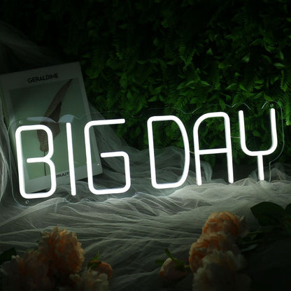 Big Day White Neon Sign | Shineneon
