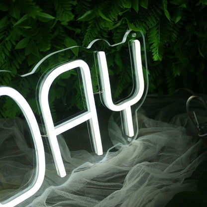 Big Day White Neon Sign | Shineneon