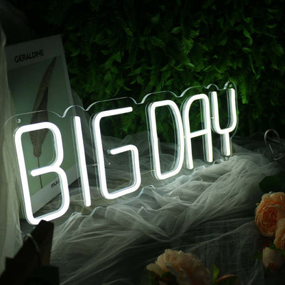 Big Day White Neon Sign | Shineneon