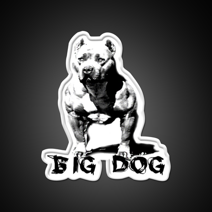 Big Dog Pitbull Muscles Gym Fitness Led Neon Sign Rgb Color