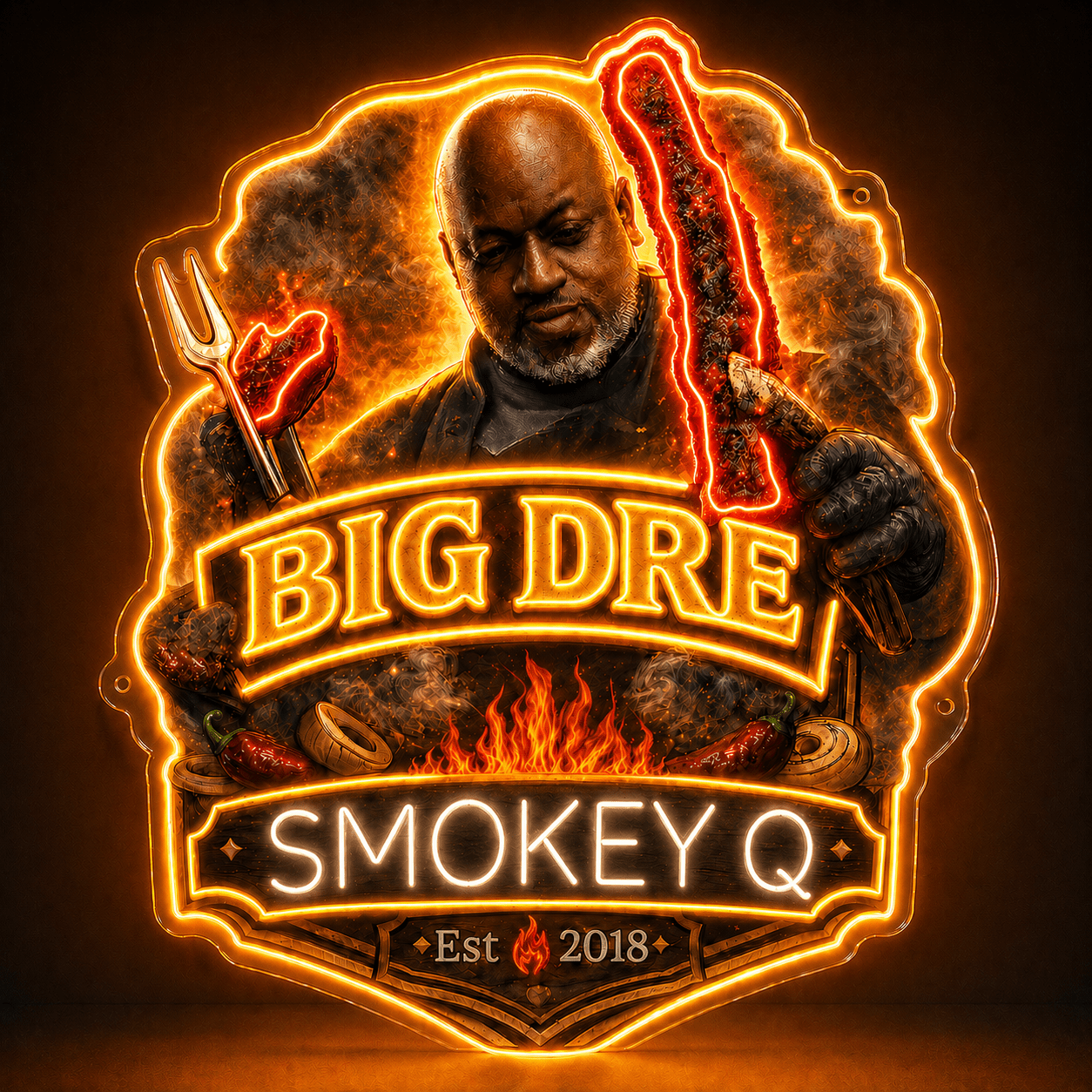 Big Dre Smokey Q Custom Led Neon Sign - Shineneon