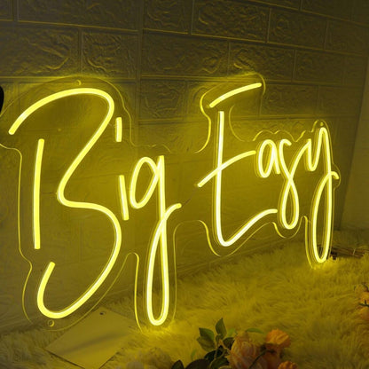 Big Easy Yellow Led Neon Sign - Shineneon