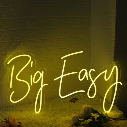 Big Easy Yellow Led Neon Sign - Shineneon