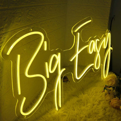 Big Easy Yellow Led Neon Sign - Shineneon