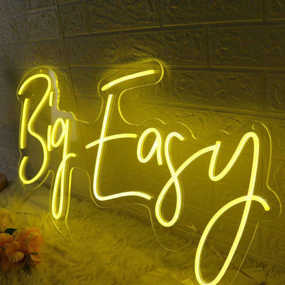 Big Easy Yellow Led Neon Sign - Shineneon