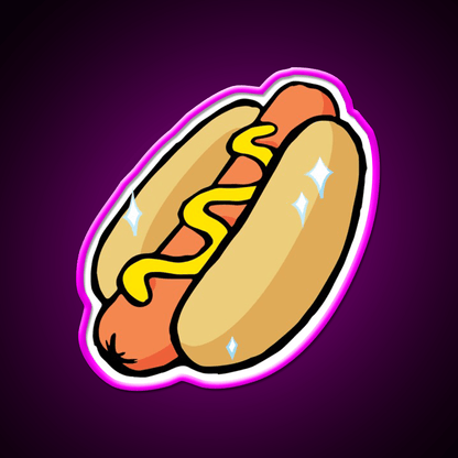 Big Hot Dog Fast Food Led Neon Sign For Burger Place Rgb Color - Shineneon