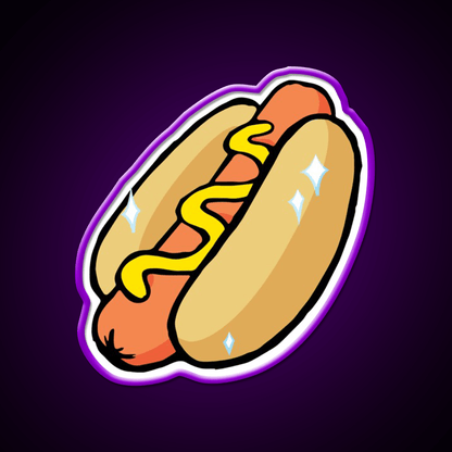 Big Hot Dog Fast Food Led Neon Sign For Burger Place Rgb Color - Shineneon
