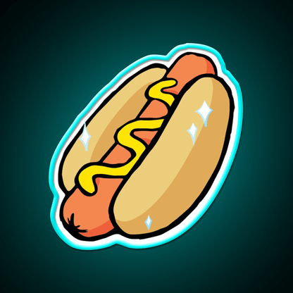 Big Hot Dog Fast Food Led Neon Sign For Burger Place Rgb Color - Shineneon