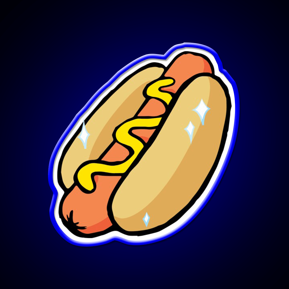 Big Hot Dog Fast Food Led Neon Sign For Burger Place Rgb Color - Shineneon