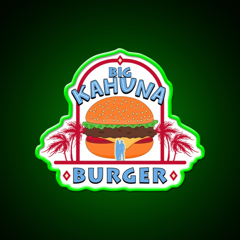 Big Kahuna Burger Fast Food Led Neon Sign For Burger Place Rgb Color - Shineneon