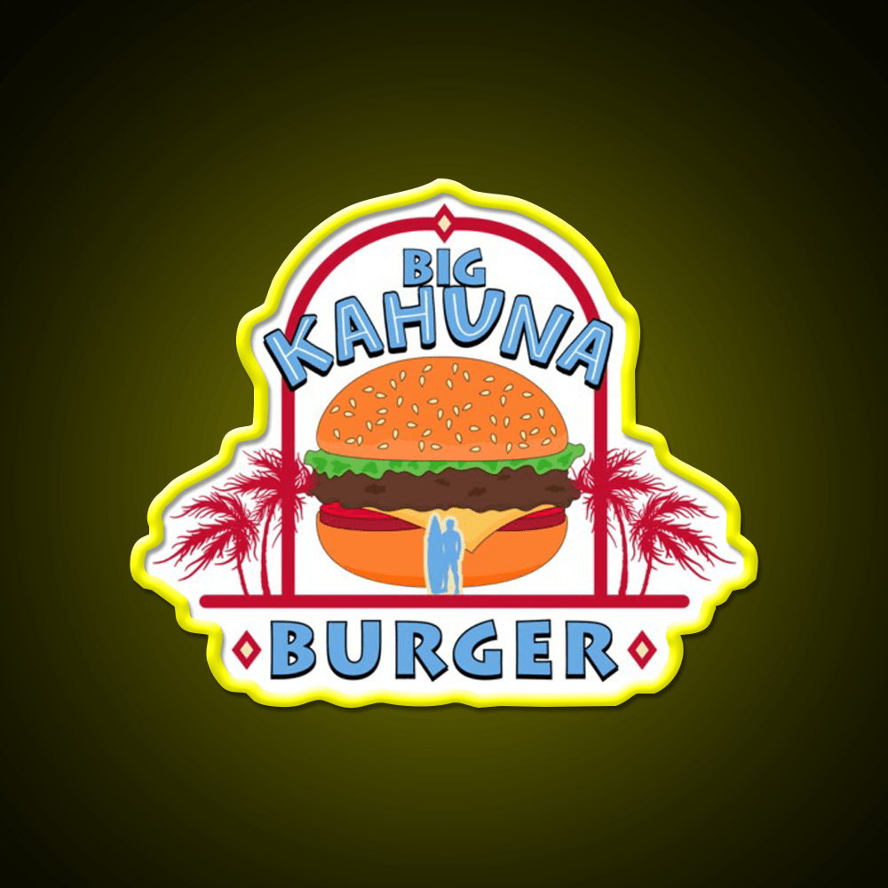 Big Kahuna Burger Fast Food Led Neon Sign For Burger Place Rgb Color - Shineneon