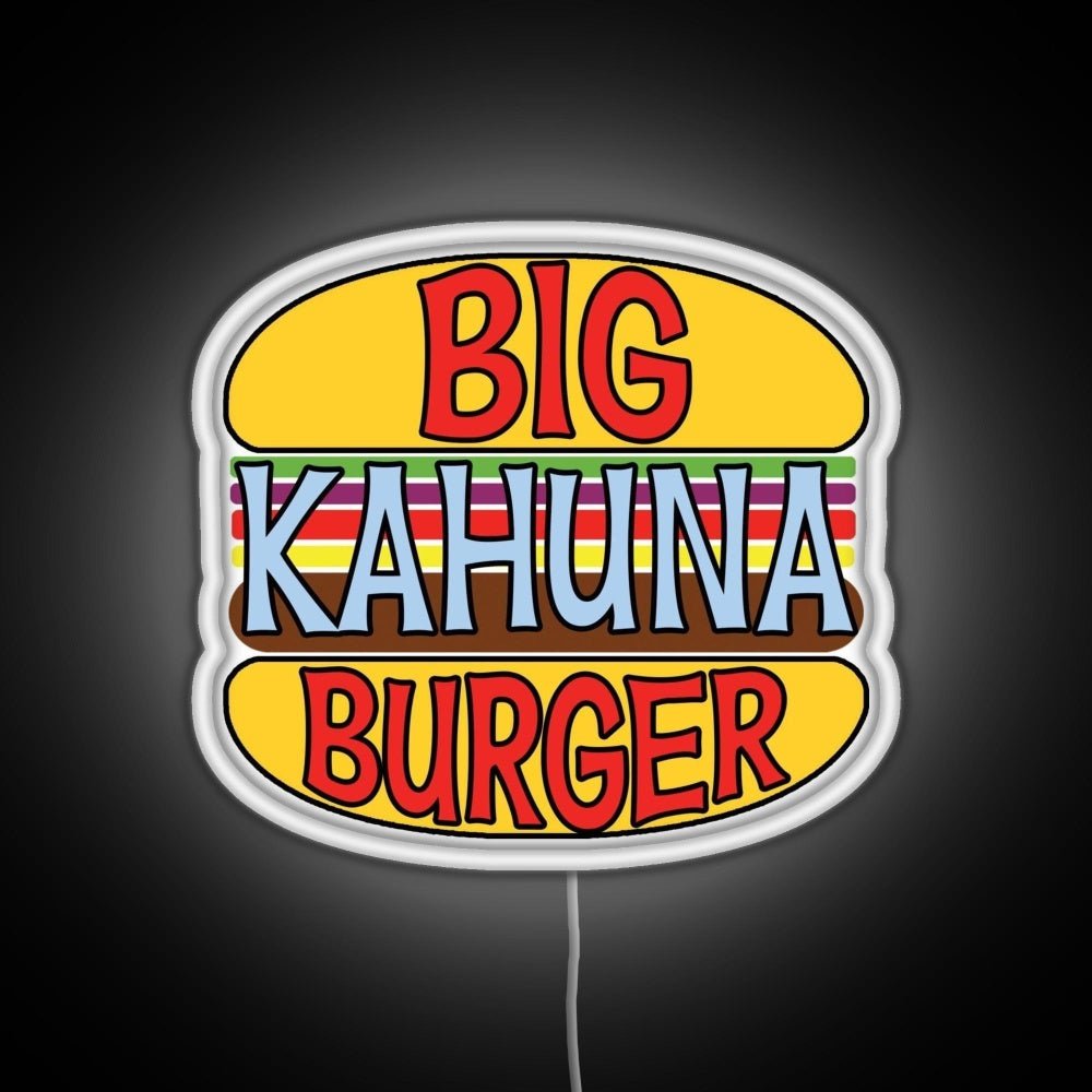 Big Kahuna Burger Rgb Led Neon Sign Pop Wall Art - Shineneon
