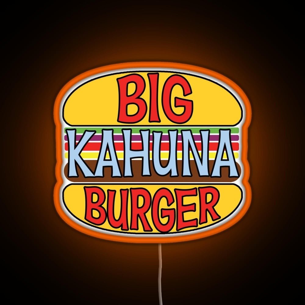 Big Kahuna Burger Rgb Led Neon Sign Pop Wall Art - Shineneon