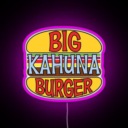 Big Kahuna Burger Rgb Led Neon Sign Pop Wall Art - Shineneon