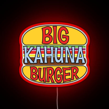Big Kahuna Burger Rgb Led Neon Sign Pop Wall Art - Shineneon