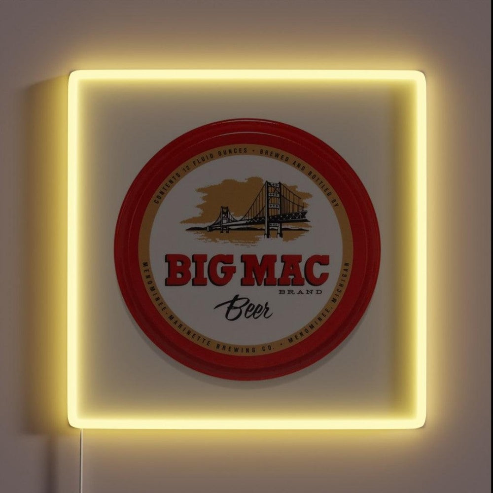 Big Mac Beer Rgb Led Neon Sign - Custom LED neon sign front view