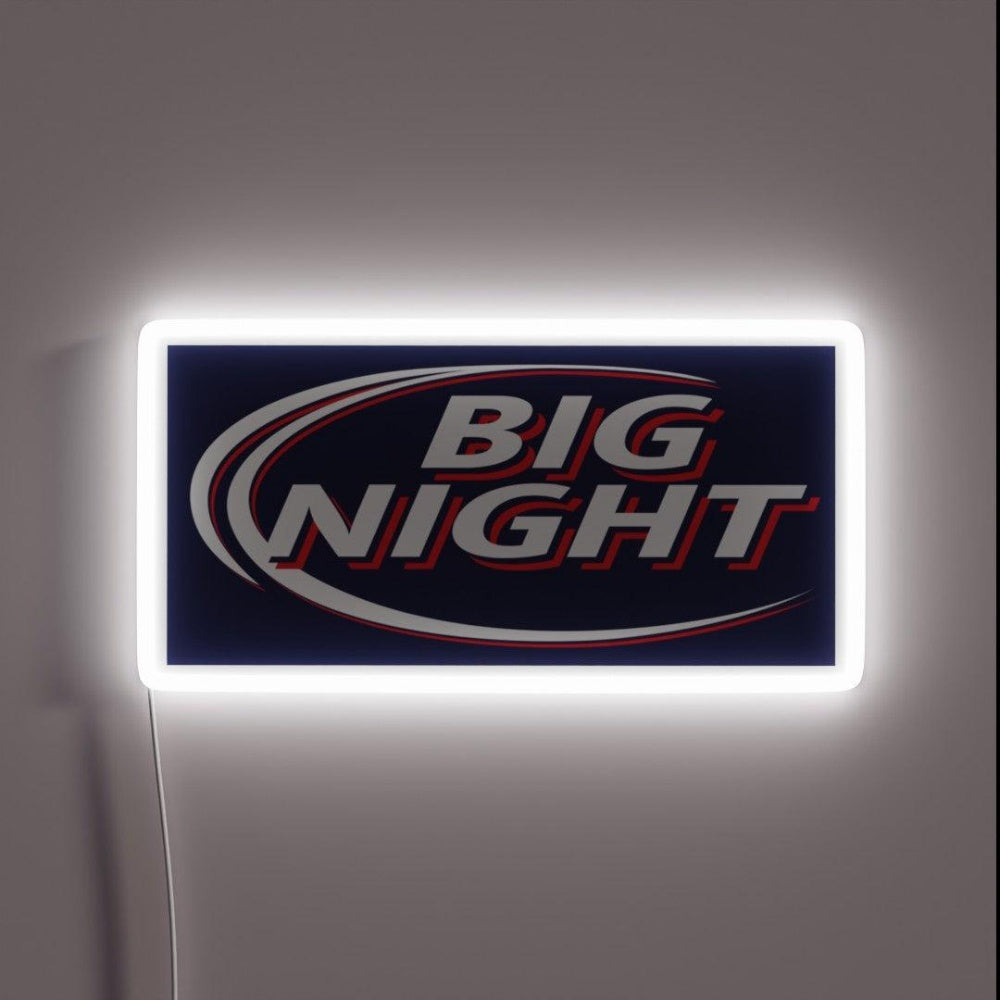 Big Night Rgb Led Neon Sign - Custom LED neon sign front view
