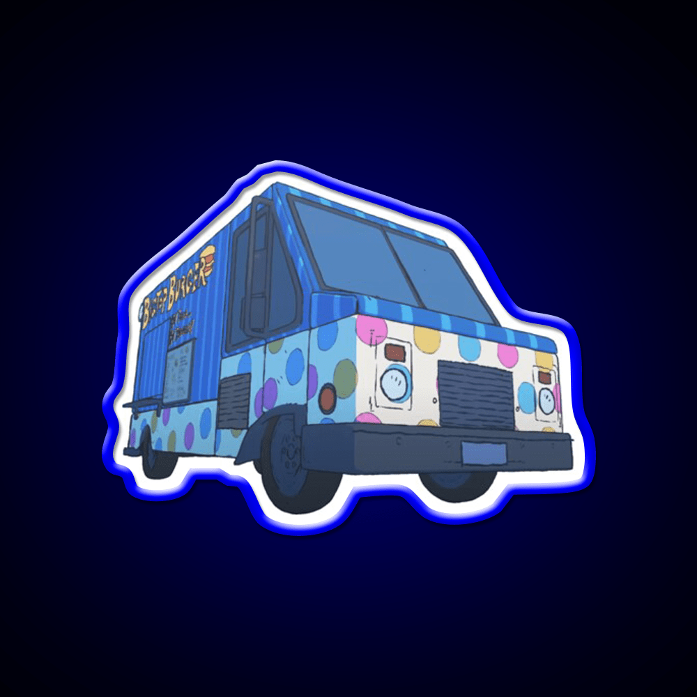 Big Top Van Truck Fast Food Led Neon Sign For Burger Place Rgb Color - Shineneon