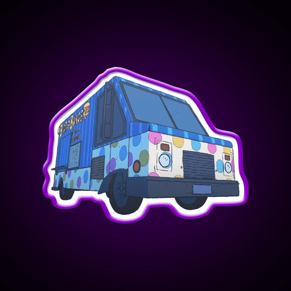 Big Top Van Truck Fast Food Led Neon Sign For Burger Place Rgb Color - Shineneon