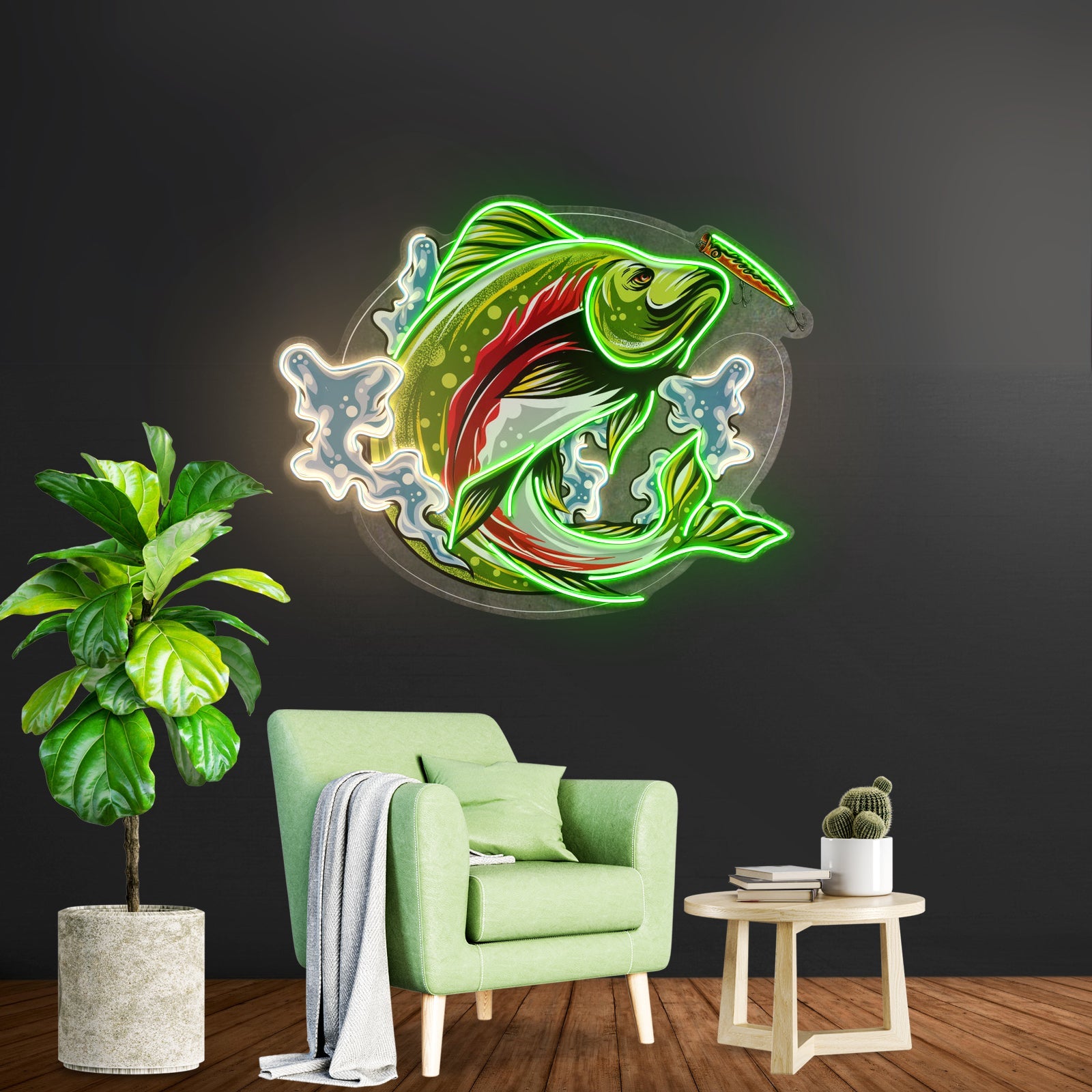 Big Wave Fishing Led Neon Sign Light Custom Led Signs - Shineneon