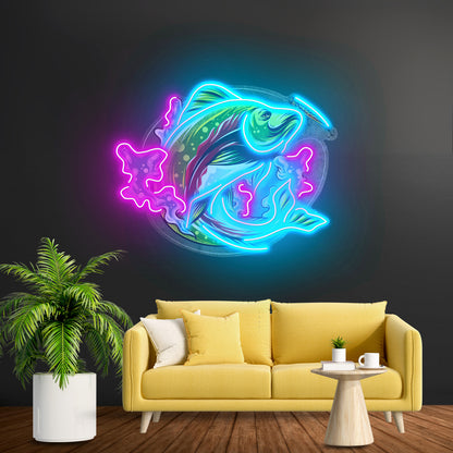 Big Wave Fishing Led Neon Sign Light Custom Led Signs