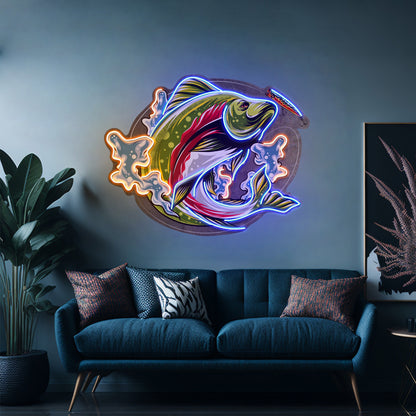 Big Wave Fishing Led Neon Sign Light Custom Led Signs