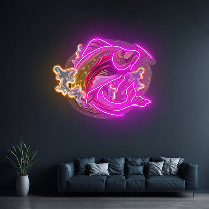 Big Wave Fishing Led Neon Sign Light Custom Led Signs