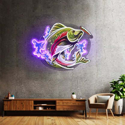 Big Wave Fishing Led Neon Sign Light Custom Led Signs