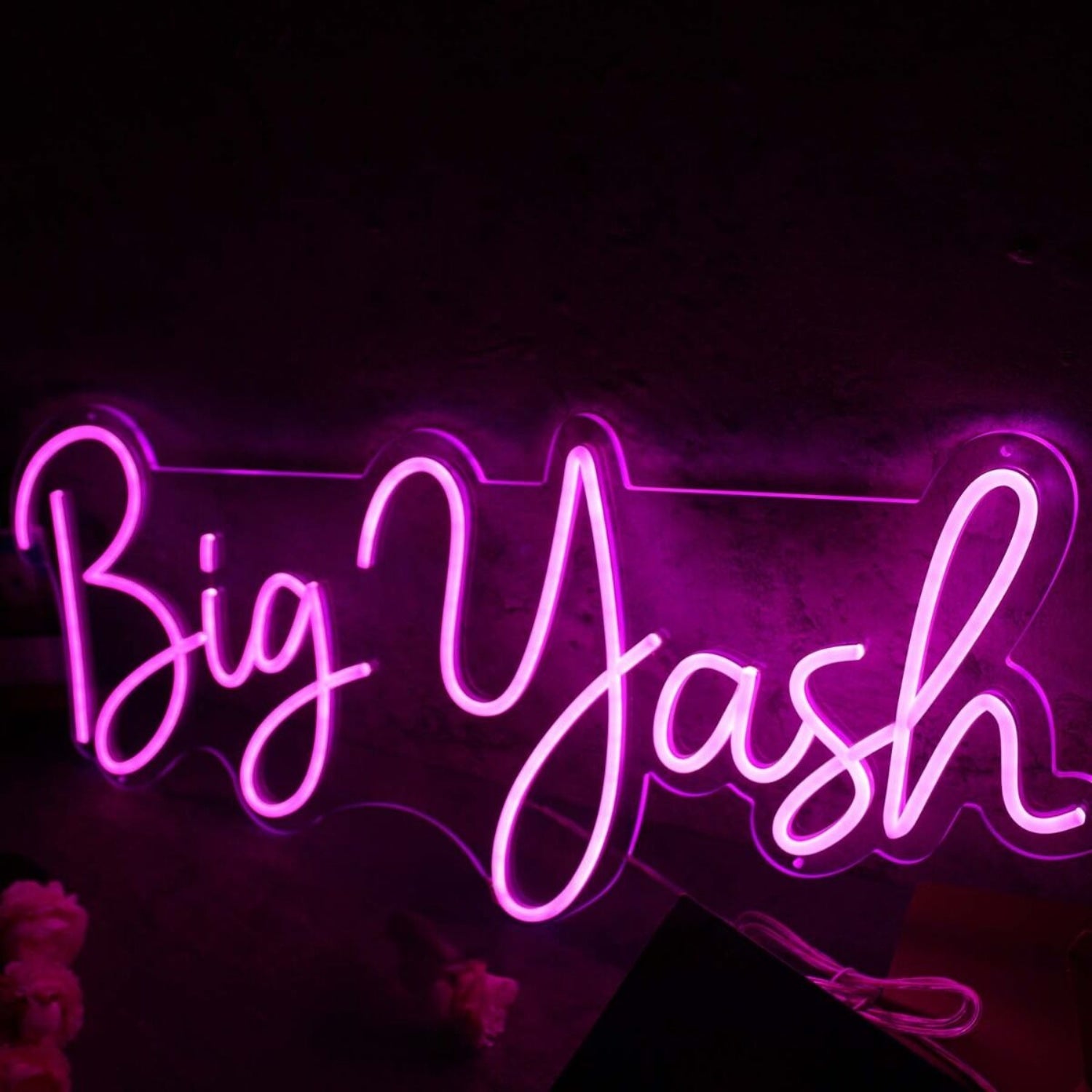 Big Yash Pink Led Neon Sign - Shineneon