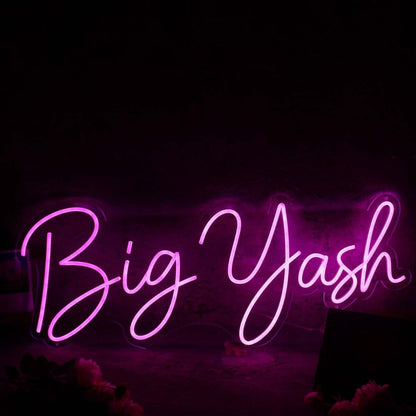 Big Yash Pink Led Neon Sign - Shineneon