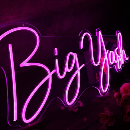 Big Yash Pink Led Neon Sign - Shineneon
