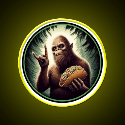 Bigfoot And Taco Led Neon Sign Mexican Food Sign Rgb Color - Shineneon