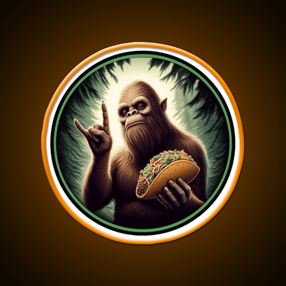 Bigfoot And Taco Led Neon Sign Mexican Food Sign Rgb Color - Shineneon