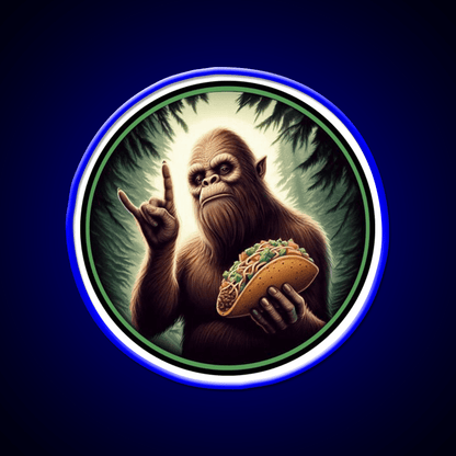 Bigfoot And Taco Led Neon Sign Mexican Food Sign Rgb Color - Shineneon