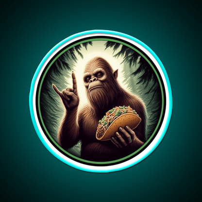 Bigfoot And Taco Led Neon Sign Mexican Food Sign Rgb Color - Shineneon
